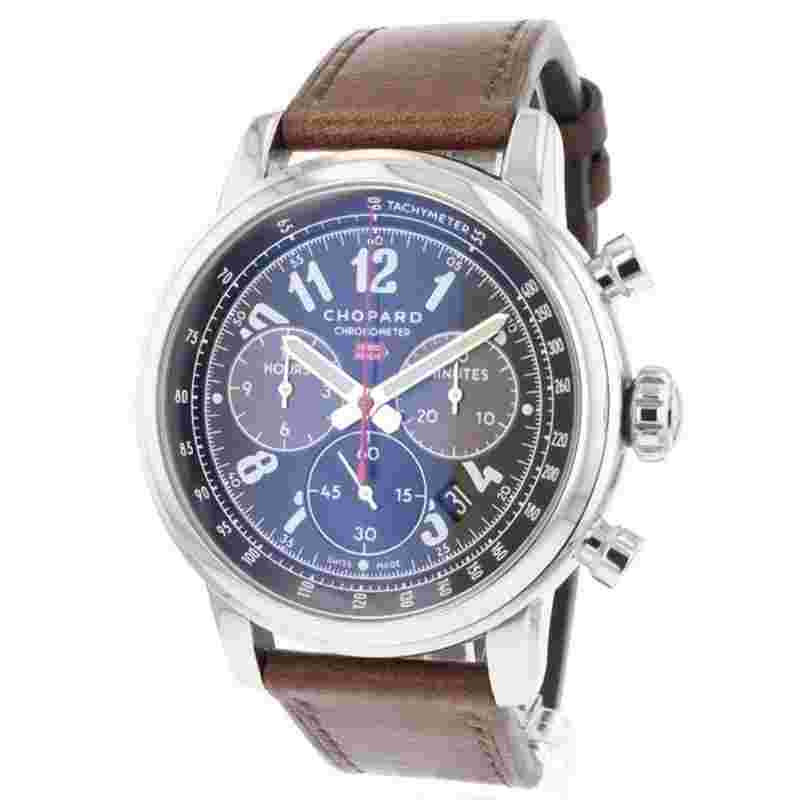 Chopard Mille Miglia
2016 XL Race Limited Edition Black Dial 168580-3001 Men's Watch brown strap