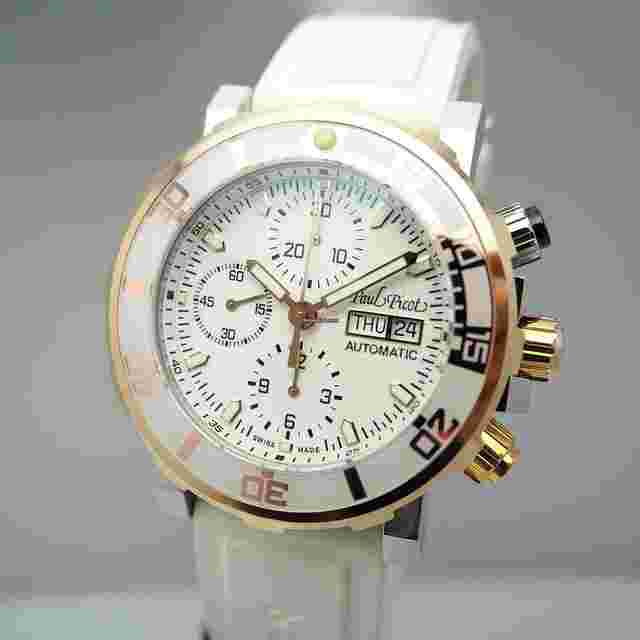 Paul Picot Yachtman
                           
                                 III Chronograph - Stahl Gold Box+Papiere NEU