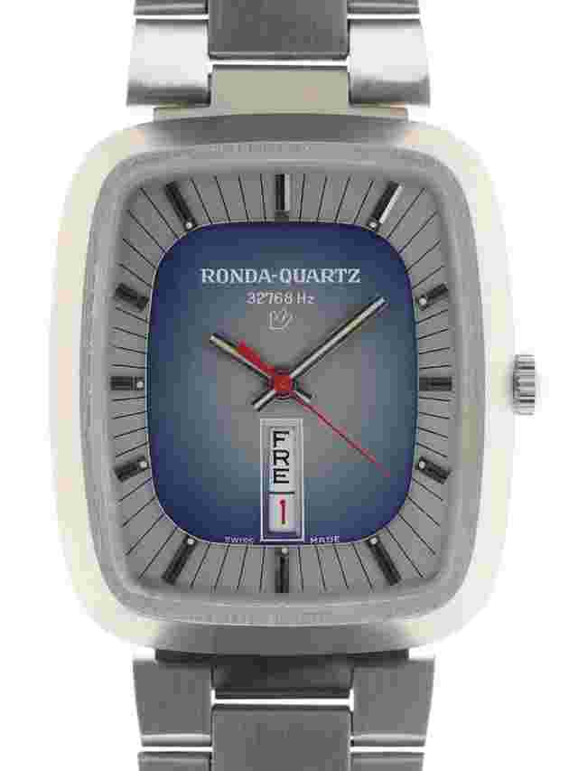 Ronda Quartz Stainless Steel 1970s