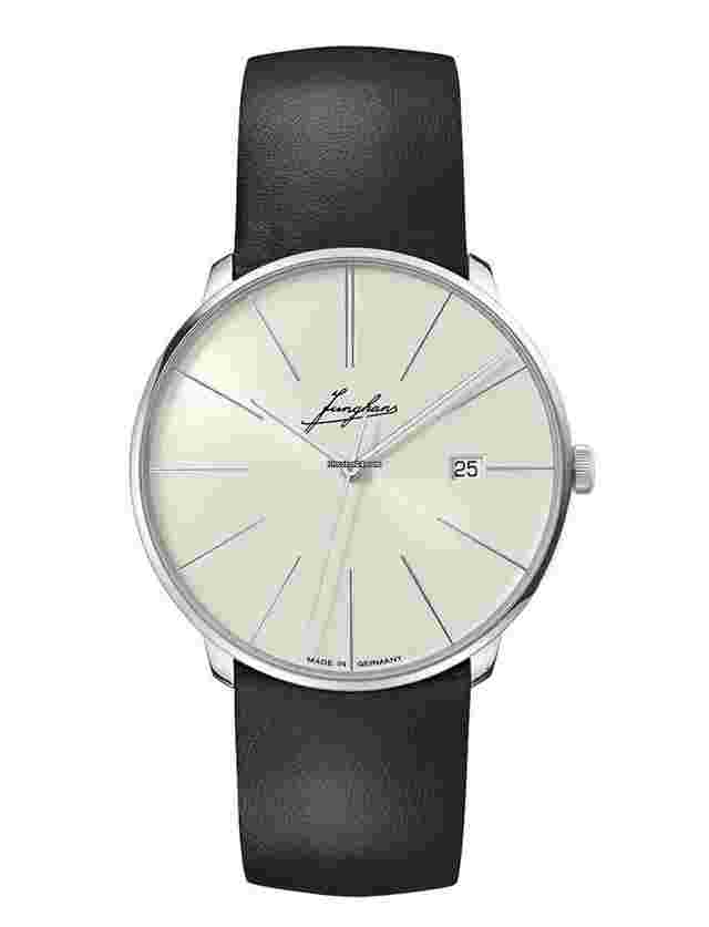 Junghans Meister
                           
                                 Fein Automatic Signature 39.5mm Leather Strap Watch 27/4355.00