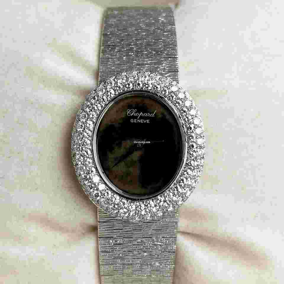 Chopard
Geneve 24mm 18k Weißgold 5045 Handaufzug Factory Diamanten Damenuhr