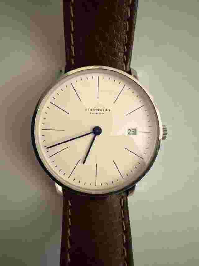 Junghans Relógio Sternglas estilo Bauhaus