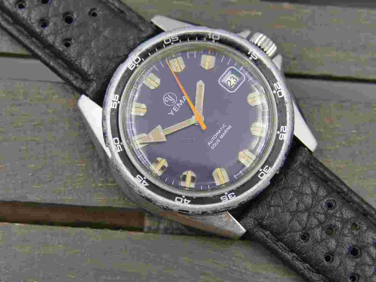 Yema
Sous marine diver automatic FE 4611A Steel RARE 37mm vintage 80s