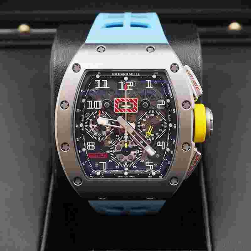 Richard Mille RM 011
RM11-FM Chronograph Felipe Massa Titanium 50mm Openworked Dial