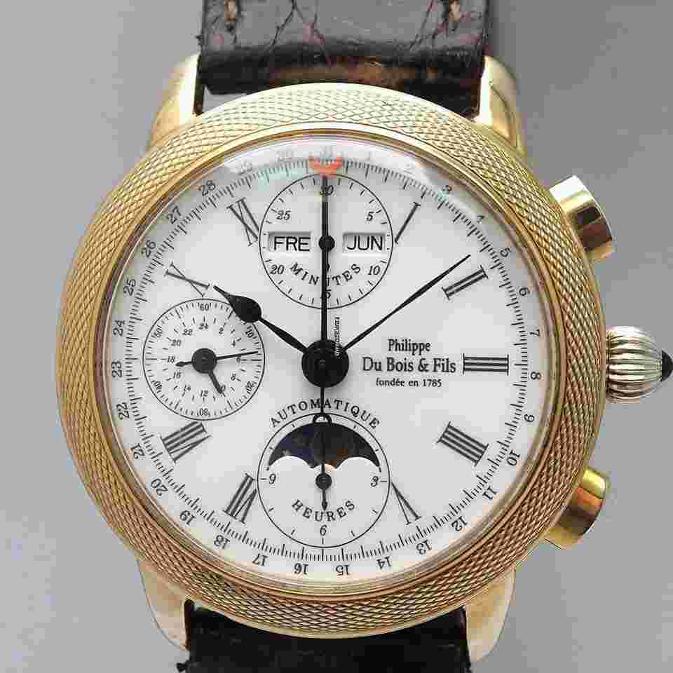 DuBois et fils
                           
                                 Philippe DuBois & Fils Collection Musee 38 Triple Date Calendar Moon Silber 925/vergoldet