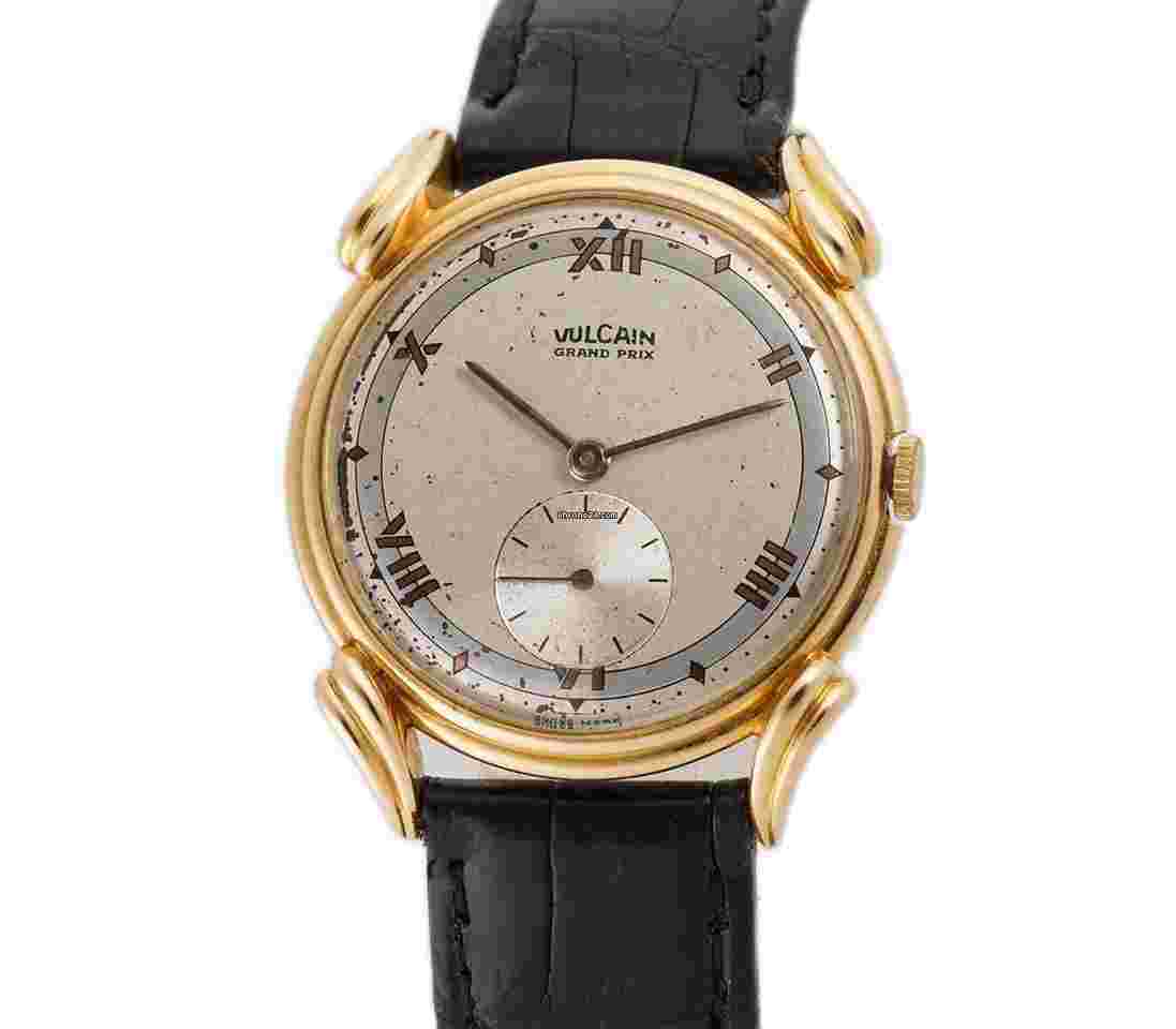 Vulcain
Grand Prix 34mm Vintage 18k Rose Gold Mechanical Dress Watch