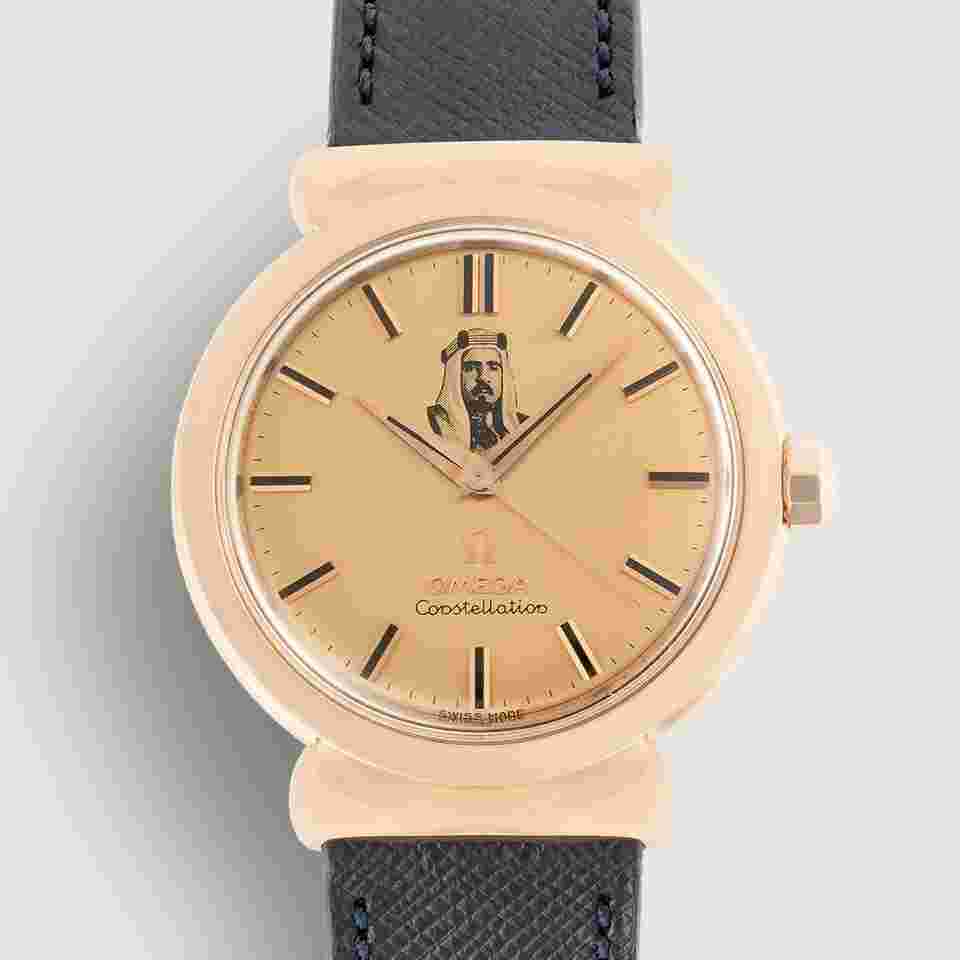 Omega Constellation
                           
                                 Hooded Rose Gold Sheikh Khalifa Bahrain Vintage