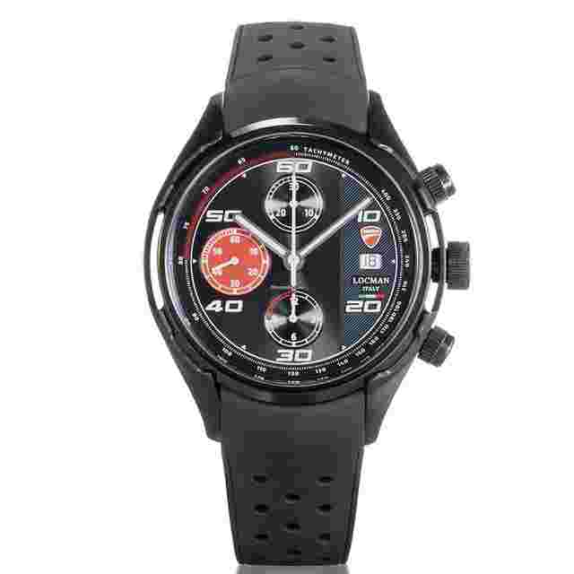 Locman
                           
                                 Ducati Chrono Limited Edition Automatico D120K01S-BKBKWRSRK OFFICIAL DEALER