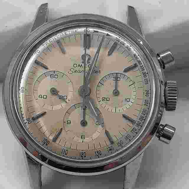 Omega Seamaster
                           
                                 Vintage Omega Seamaster 35mm Chronograph Steel Manual Head Only Watch 105.001-62