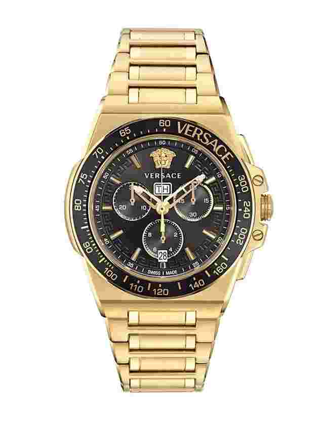 Versace greca extreme chrono 45 mm quartz saat vrscve7h00623