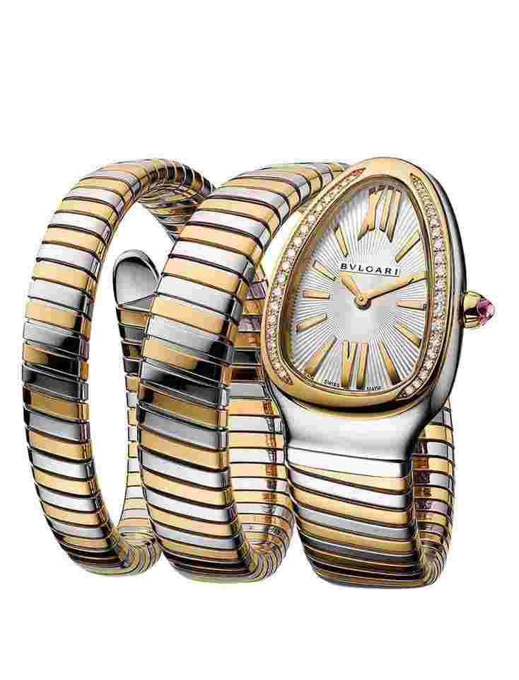 Bulgari Serpenti
Tubogas 35 mm Yellow gold & Steel Ladies Watch 103797