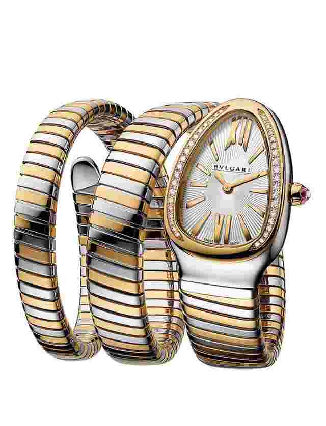Bulgari Serpenti
                           
                                 Tubogas 35 mm Yellow gold & Steel Ladies Watch 103797