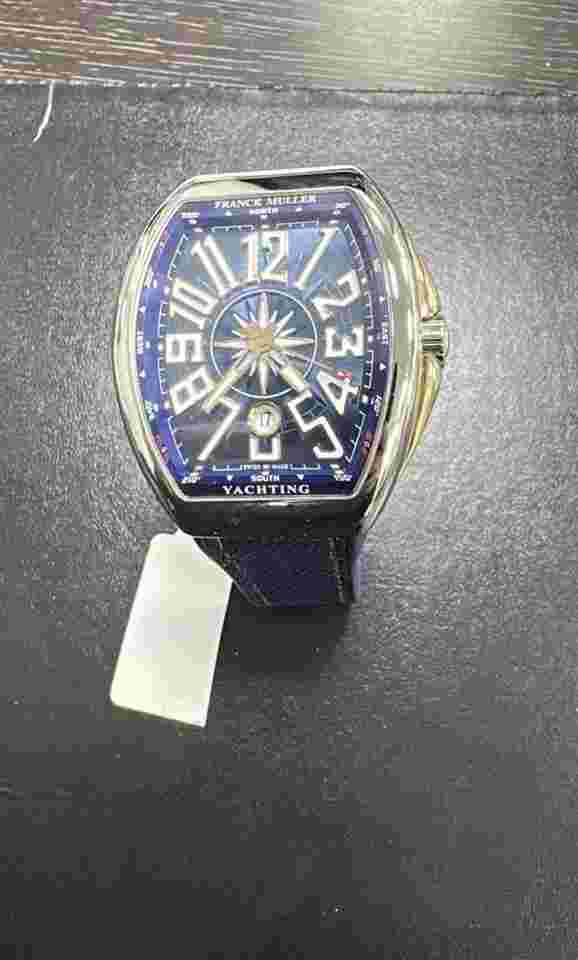 Franck Muller Vanguard
                           
                                 Yachting 45 mm 18K RG/SS - Blue Dial - Rubber Strap V 45 SC DT