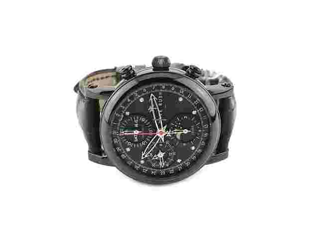 Christiaan v.d. Klaauw
                           
                                 GTS Dark Rush Chronograph Automatik Edelstahl PVD-Schwarz 40mm schwarzes Zifferblatt Lederband Full Set Occasion Neu