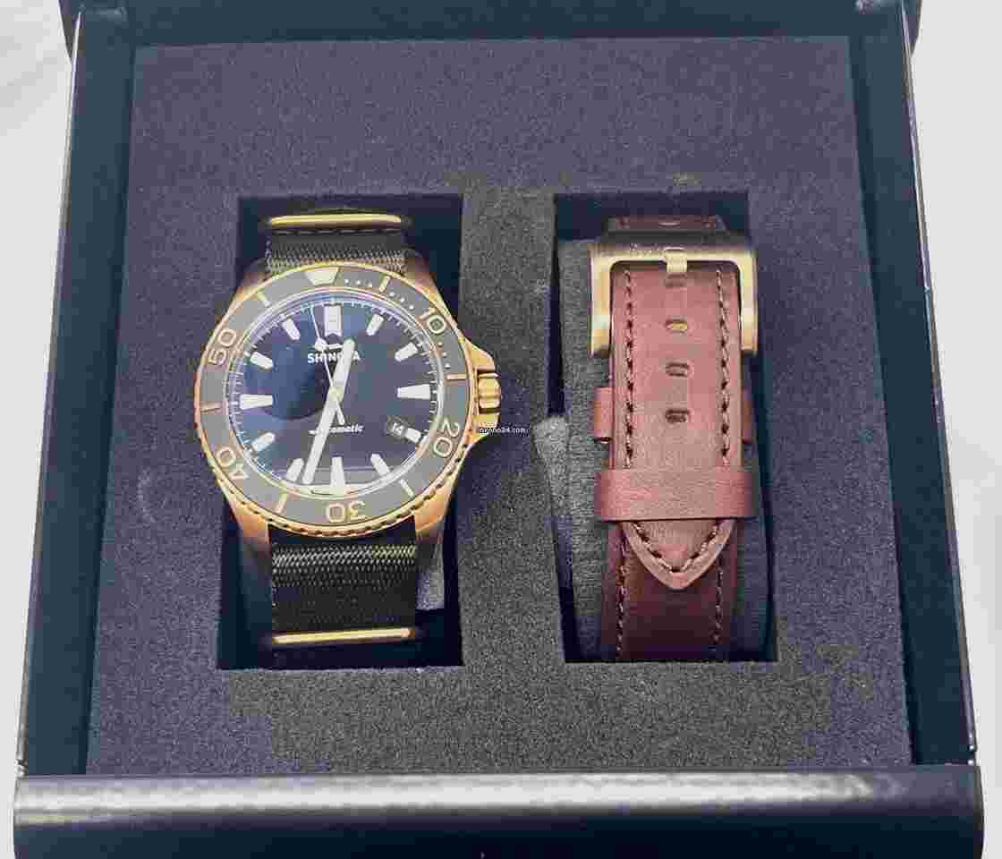Shinola
                           
                                 The Bronze Monster Automatic 43mm Black Dial Leather Strap S0120161956