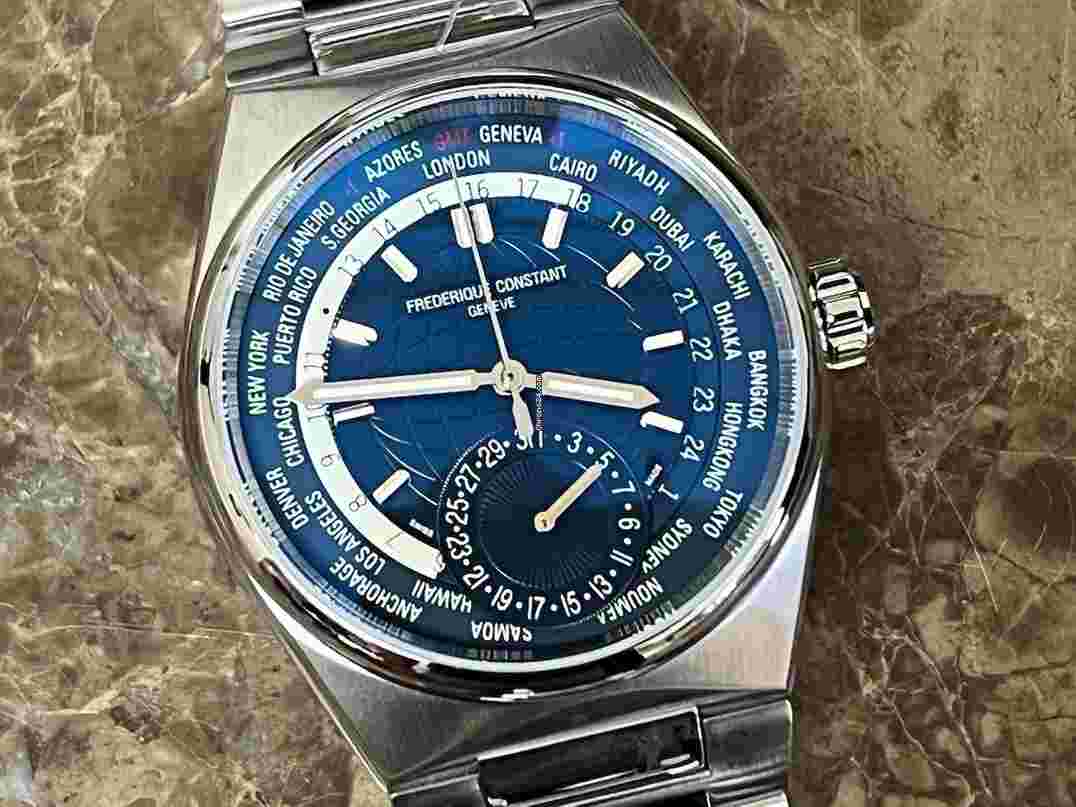Frederique Constant Manufacture Worldtimer
Highlife Worldtimer Blue Dial Men's 41mm Automatic Box Papers FC-718N4NH6B