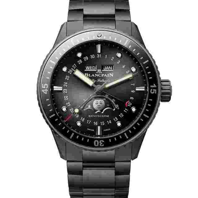 Blancpain Fifty Fathoms Bathyscaphe
                           
                                 Quantième Complet Phases de Lune 43.6 mm - 5054 0130 01S