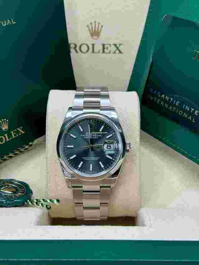 Rolex Datejust 36
                           
                                 NEW 2024 Mint Green Dial Stainless Steel Smooth Bezel Oyster Bracelet