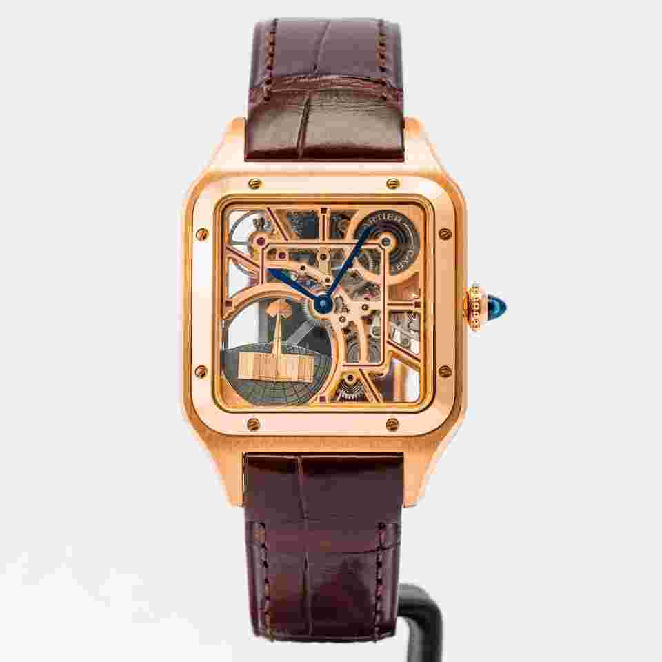 Cartier Santos Dumont
                           
                                 Skeleton Micro-Rotor Rose Gold 43.5x31.4mm (WHSA0030) - BOX & PAPERS 2024