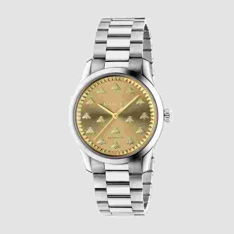 Gucci G-Timeless
38 mm Gold Dial Stainless Steel Watch YA1264191