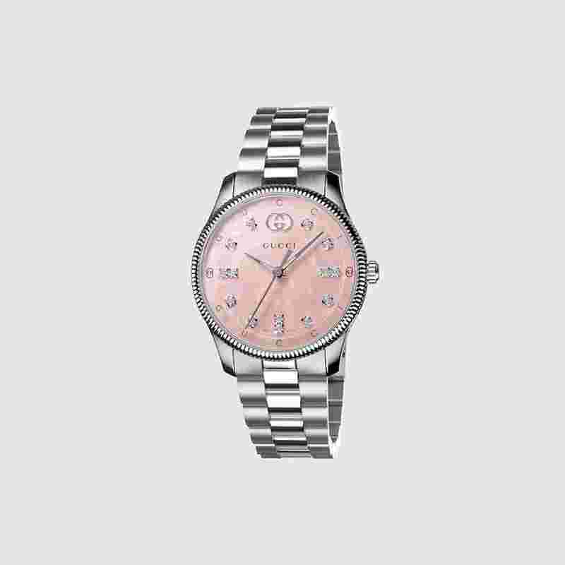 Gucci G-Timeless
29mm Pink Mother of Pearl Dial Stainless Steel Watch YA1265062