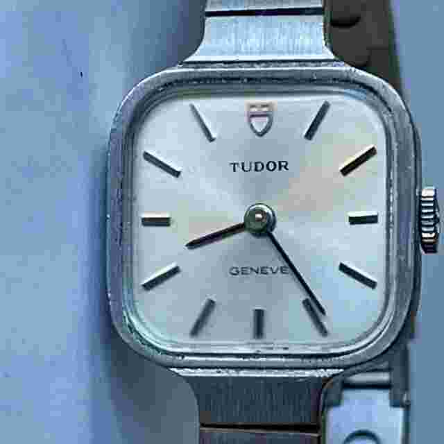 Tudor Style
                           
                                 Ladies Square Stainless Steel made by Rolex Ref.9555 Art Deco Style Vintage Swiss Made