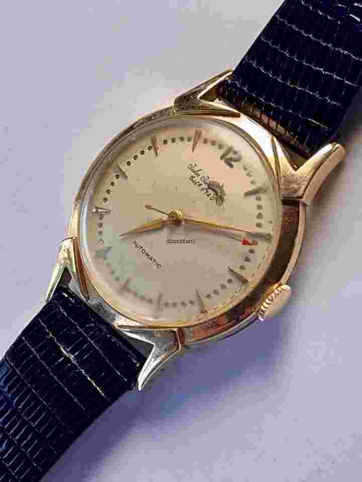 Jules Jürgensen
                           
                                 Solid 14K(585) Gold Classic Dress Automatic Fancy Lug Vintage Swiss Made