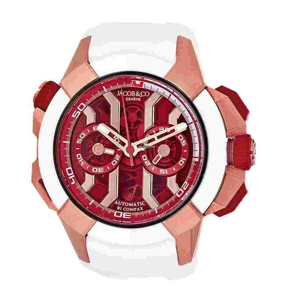 Jacob & Co.
. Epic X Chrono EC313.42.SA.RR.F 18K Rose Gold Red Index Dial 47 mm