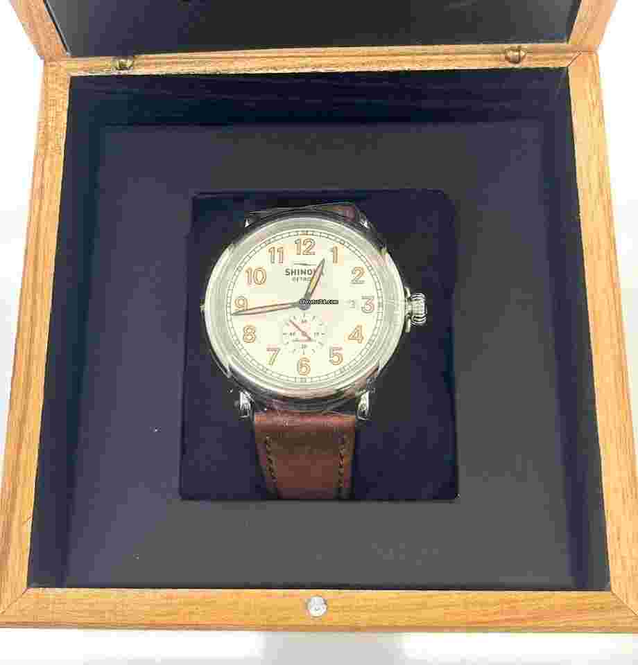 Shinola
                           
                                 The Station Agent Automatic 45mm White Dial Watch S0120204078
