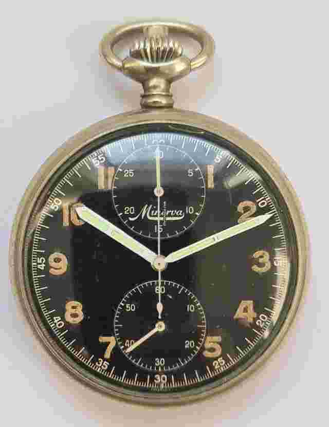 Minerva
                           
                                 Pocket Navy Chronograph Military WWII