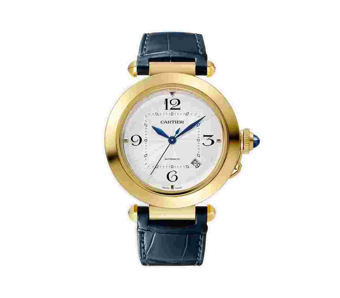 Cartier Pasha
41mm 18k Yellow Gold Silver Flinqué Dial