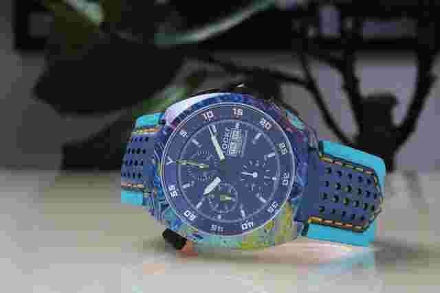 TOCKR Hydro Dipped Tie-Dye Chronograph 4447 AD1CAM9.02.HX Limited Edition of 500 pieces 