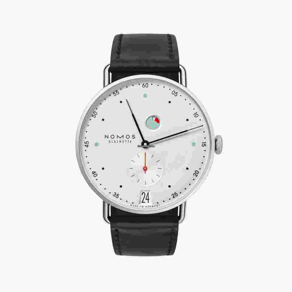 NOMOS Metro Datum Gangreserve
date power reserve 1101 MT1D4W2