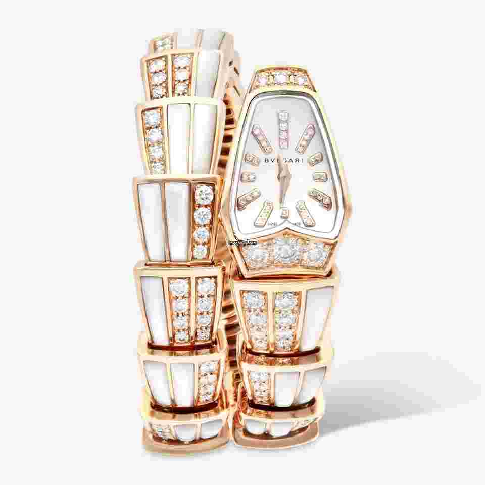 Bulgari Serpenti
                           
                                 18K Rose Gold Diamond 26mm Quartz Ladies Watch