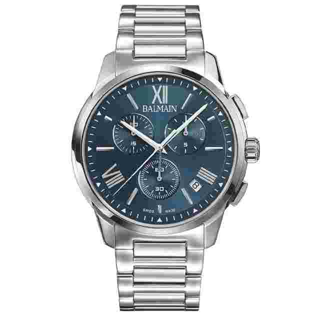 Balmain
                           
                                 Madrigal 42mm Chronograph Quartz Blue Dial Men's Watch B74813392