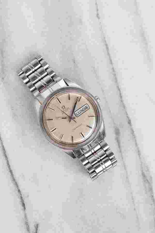 Omega
                           
                                 Seamaster Jumbo Vintage 1960s Automatic Daydate Silver Stardust Dial 36mm Case