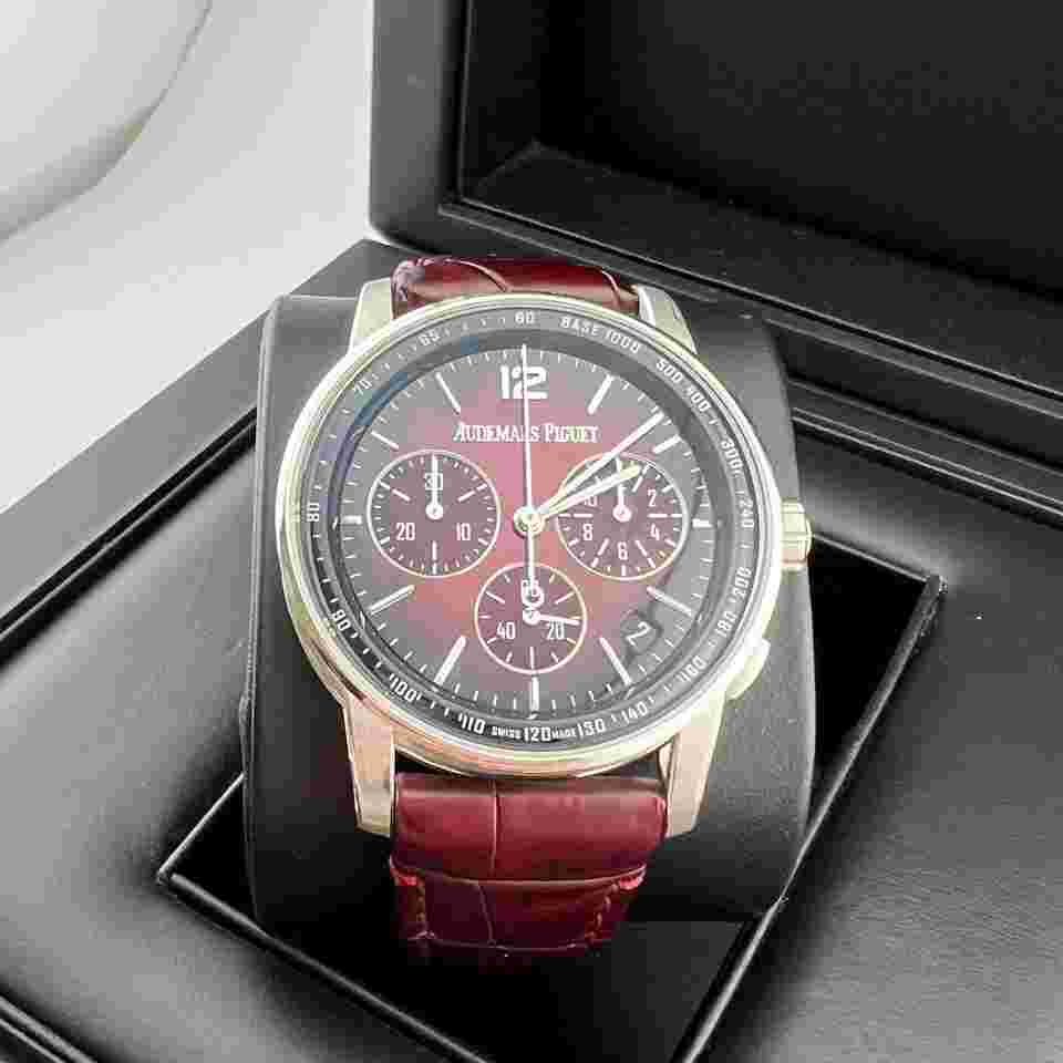 Audemars Piguet Code 11.59
Chronograph Burgundy Smoked Dial White Gold Discontinued Model