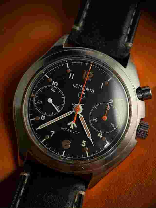 Lemania
                           
                                 Chronograph monopusher RAF Royal Force 1963