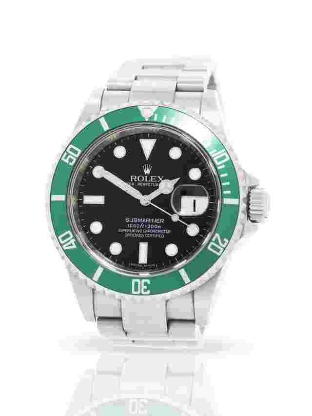 Rolex Submariner Date
                           
                                 16610LV 'Kermit' - Box & Papers (un-dated) - 24-Month Warranty - 2008