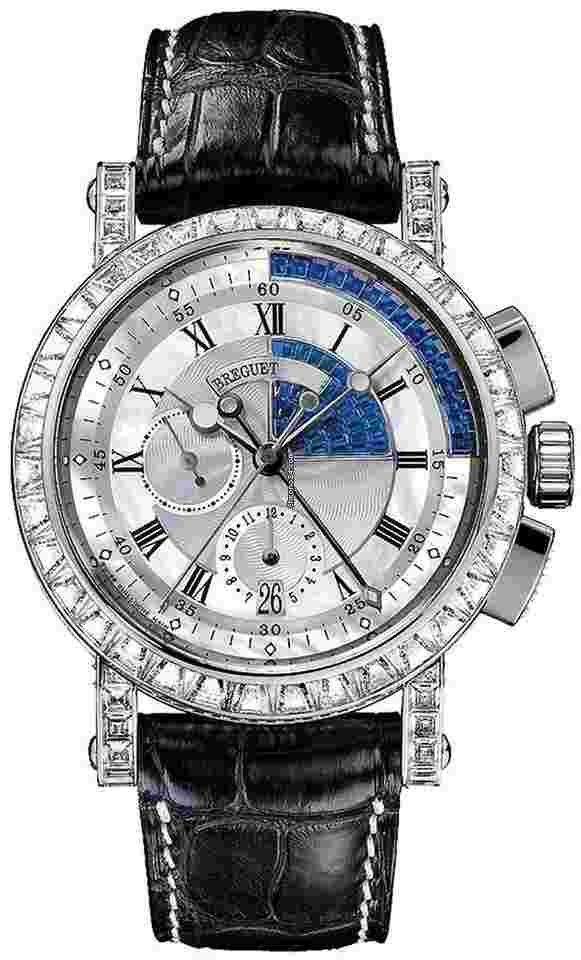 Breguet Marine
Chronograph 18K White Gold & Diamonds & Sapphires Men's Watch
