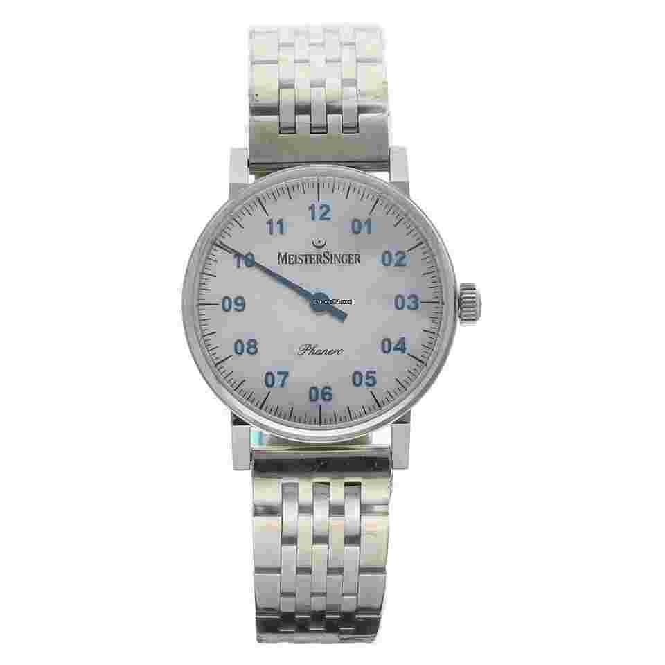 Meistersinger Phanero
01917 35 mm Steel MOP Arabic Dial Manual Wind Wrist Watch