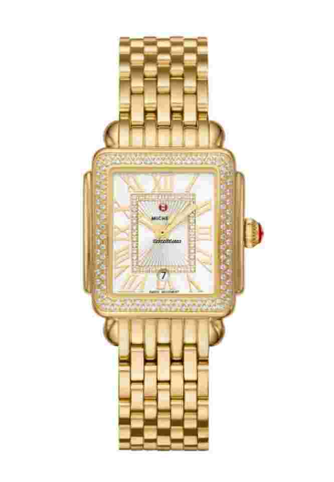 Michele Deco
                           
                                 MWW06G000003 Deco Madison Diamond Bezel Gold 31 mm Quartz Women's Watch