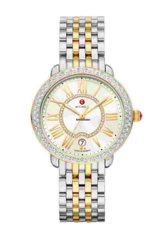 Michele Serein
                           
                                 MWW21B000138 Serein Mid Size Two Tone 36 mm Roman Quartz Women's Watch