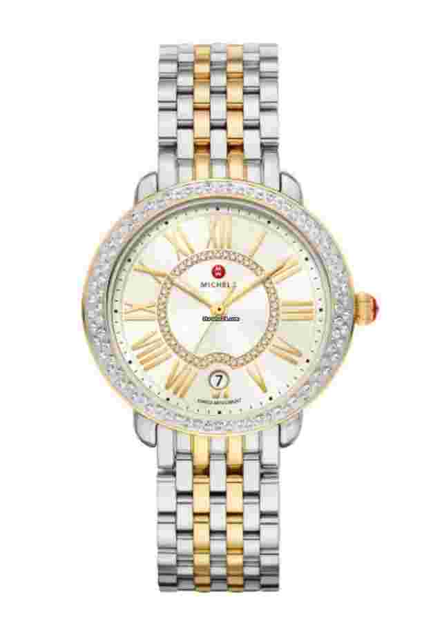 Michele Serein
                           
                                 MWW21B000138 Serein Mid Size Two Tone 36 mm Roman Quartz Women's Watch