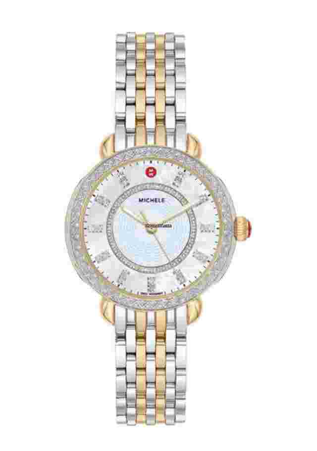 Michele
                           
                                 MWW30B000002 Sidney Classic Diamonds Steel 33 mm Quartz Women's Watch