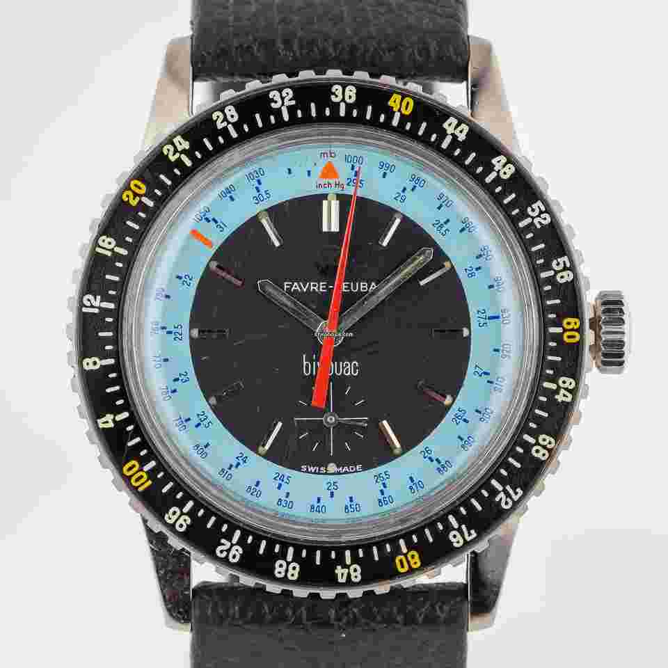 Favre-Leuba
                           
                                 Bivouac Ref 53203 Men’s Stainless Steel Aneroid Barometer Manual 1962