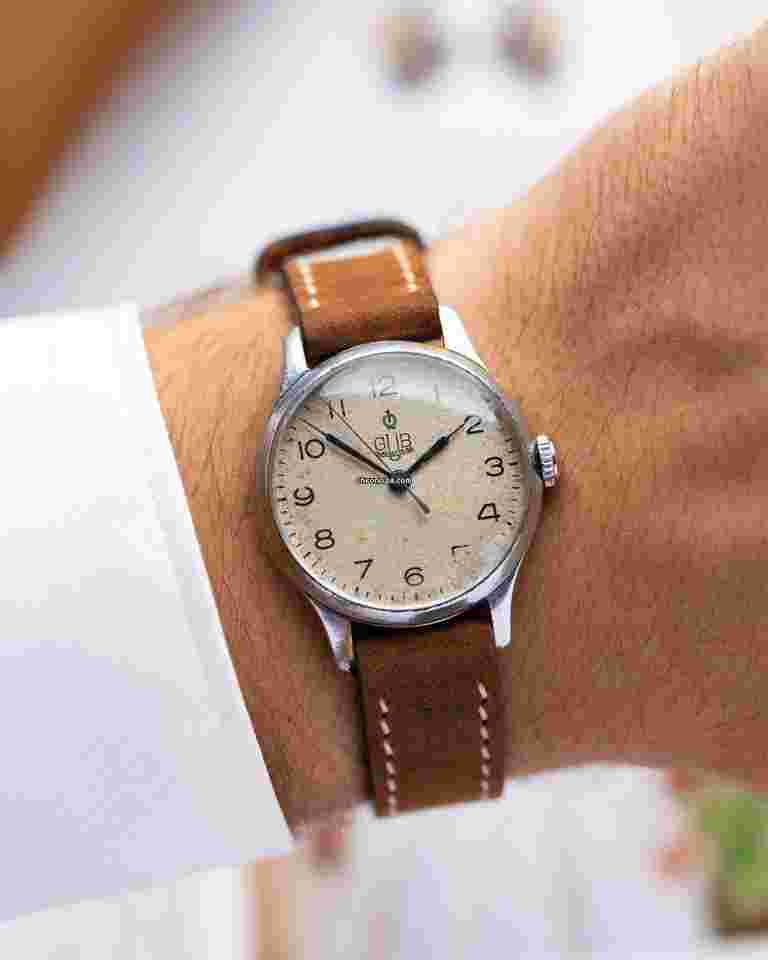 GUB Glashütte
Caliber 28 Q1 Lange VEB Glashütte from 1950's