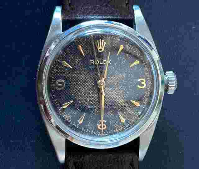 RolexOyster Ref 6352 Big Bubble Ref.6352 Rolex Oyster Perpetual Pre-Explorer Ref. 6352 Honeycomb Dial 