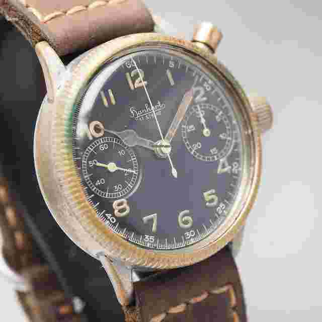 Hanhart
                           
                                 Vintage Monopusher Eindrücker Chronograph WW2 Cal.40/50