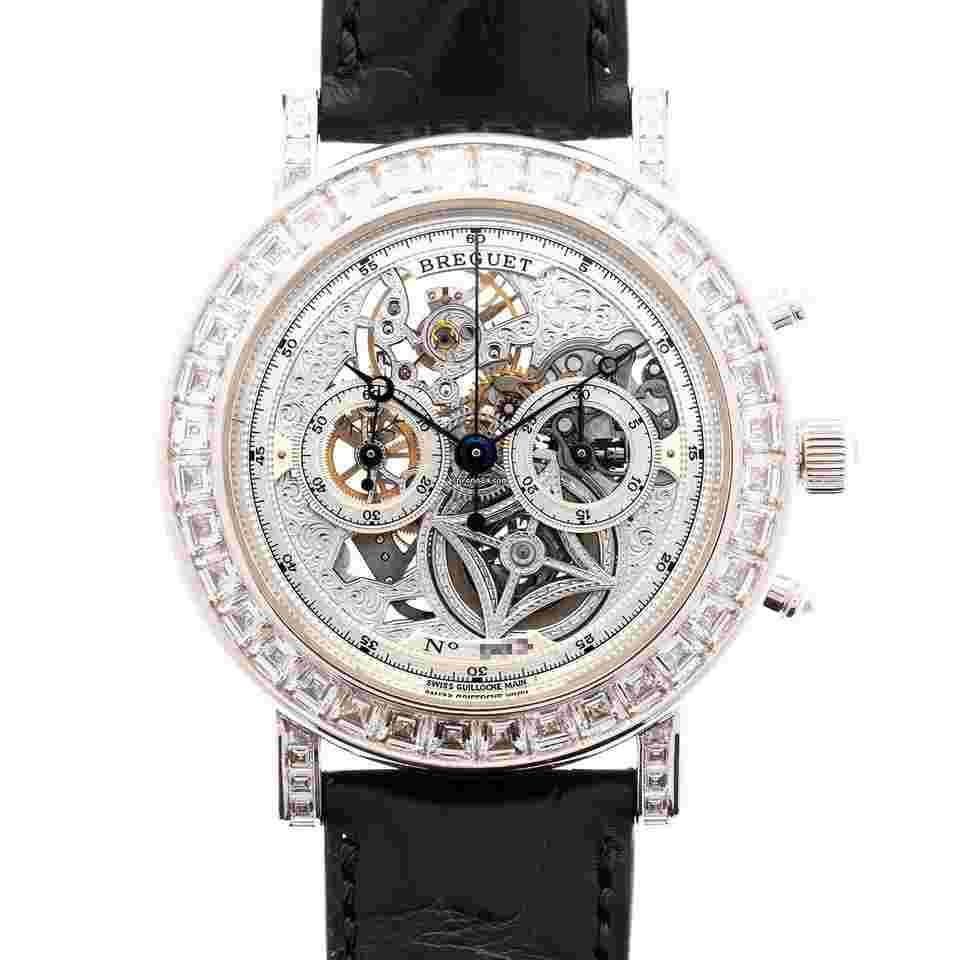 Breguet Classique
White Gold Chronograph Skeleton Diamond Watch Ref. 5238
